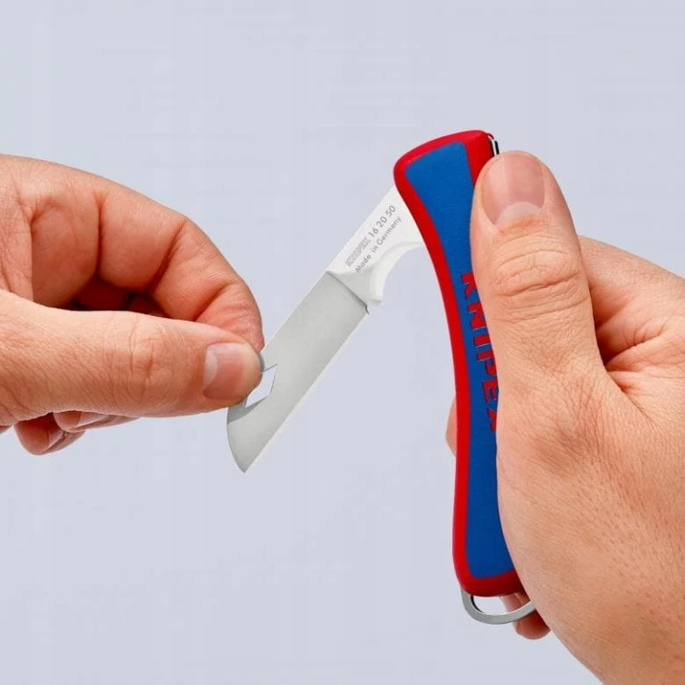 Nóż Monterski Scyzoryk dla Elektryka Stal Nierdzewna KNIPEX 16 20 50 SB