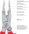 KNIPEX 13 96 200 Szczypce do prac elektroinstalacyjnych 200 mm