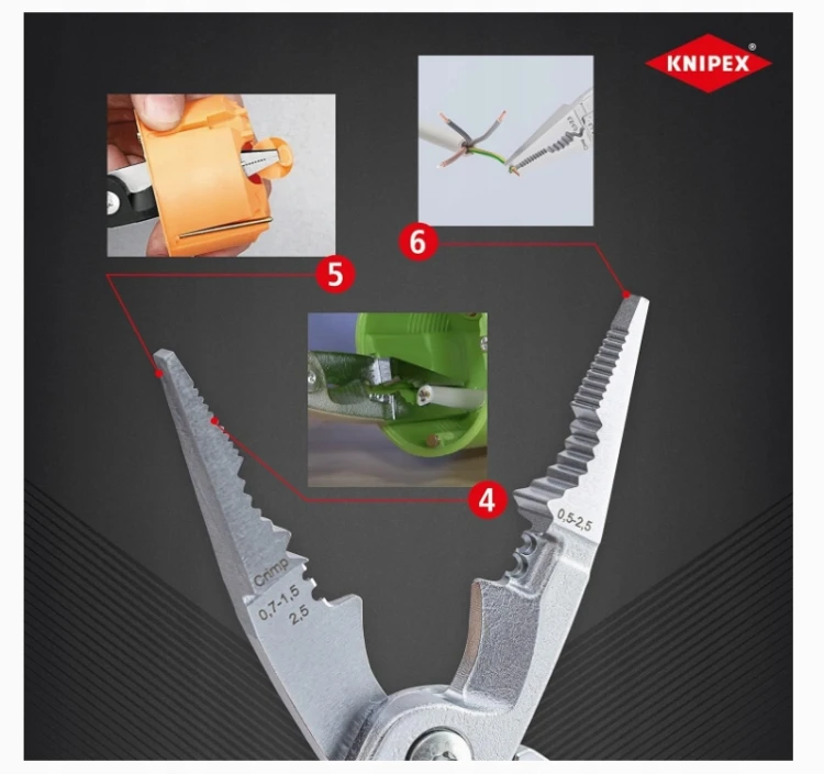 KNIPEX 13 96 200 Szczypce do prac elektroinstalacyjnych 200 mm