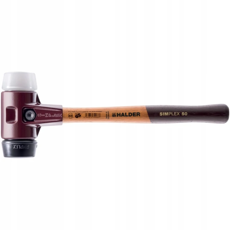 Młotek brukarski Simplex 60mm 1,5kg HALDER 3027.060 z wymiennymi końcówkami