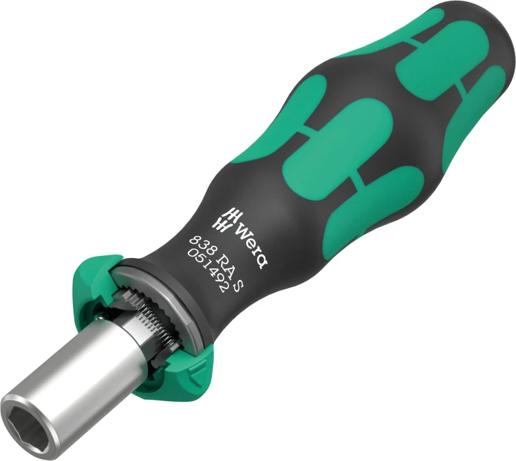Rękojeść z uchwytem do bitów 838 RA S, z funkcją grzechotki 1/4", 1/4" x 102 mm 05051492001