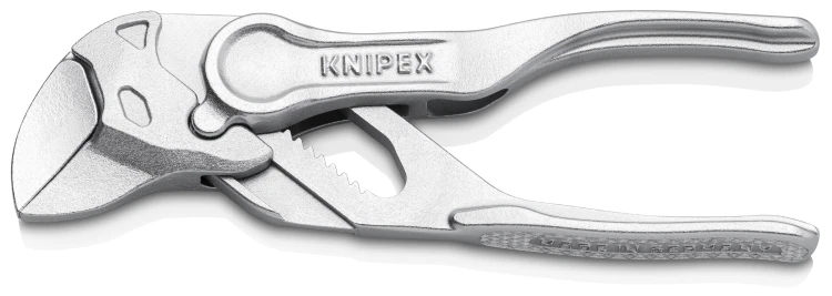 KNIPEX 86 04 100 Szczypce-klucz XS szczypce i klucz w jednym narzędziu wytłaczana, chropowata powierzchnia chromowany 100 mm