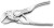 KNIPEX 86 04 100 Szczypce-klucz XS szczypce i klucz w jednym narzędziu wytłaczana, chropowata powierzchnia chromowany 100 mm
