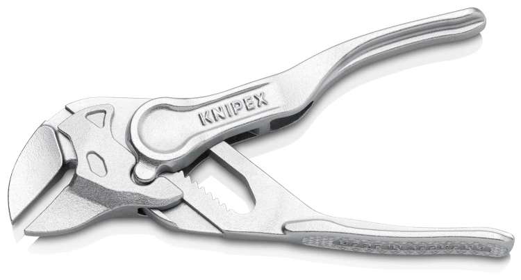 KNIPEX 86 04 100 Szczypce-klucz XS szczypce i klucz w jednym narzędziu wytłaczana, chropowata powierzchnia chromowany 100 mm