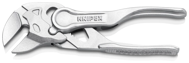 KNIPEX 86 04 100 Szczypce-klucz XS szczypce i klucz w jednym narzędziu wytłaczana, chropowata powierzchnia chromowany 100 mm