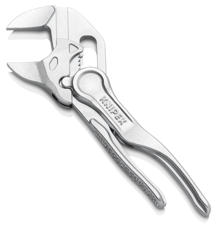 KNIPEX 86 04 100 Szczypce-klucz XS szczypce i klucz w jednym narzędziu wytłaczana, chropowata powierzchnia chromowany 100 mm