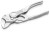 KNIPEX 86 04 100 Szczypce-klucz XS szczypce i klucz w jednym narzędziu wytłaczana, chropowata powierzchnia chromowany 100 mm