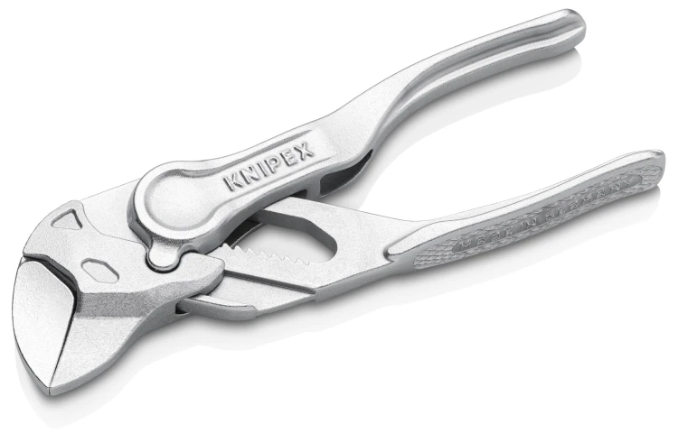 KNIPEX 86 04 100 Szczypce-klucz XS szczypce i klucz w jednym narzędziu wytłaczana, chropowata powierzchnia chromowany 100 mm