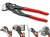 KNIPEX 86 01 180 Szczypce-klucz szczypce i klucz w jednym narzędziu Z antypoślizgowego tworzywa sztucznego fosforanowana, szara