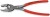 KNIPEX 82 01 200 TwinGrip® Szczypce chwytające czołowe Z antypoślizgowego tworzywa sztucznego fosforanowana, szara 200 mm