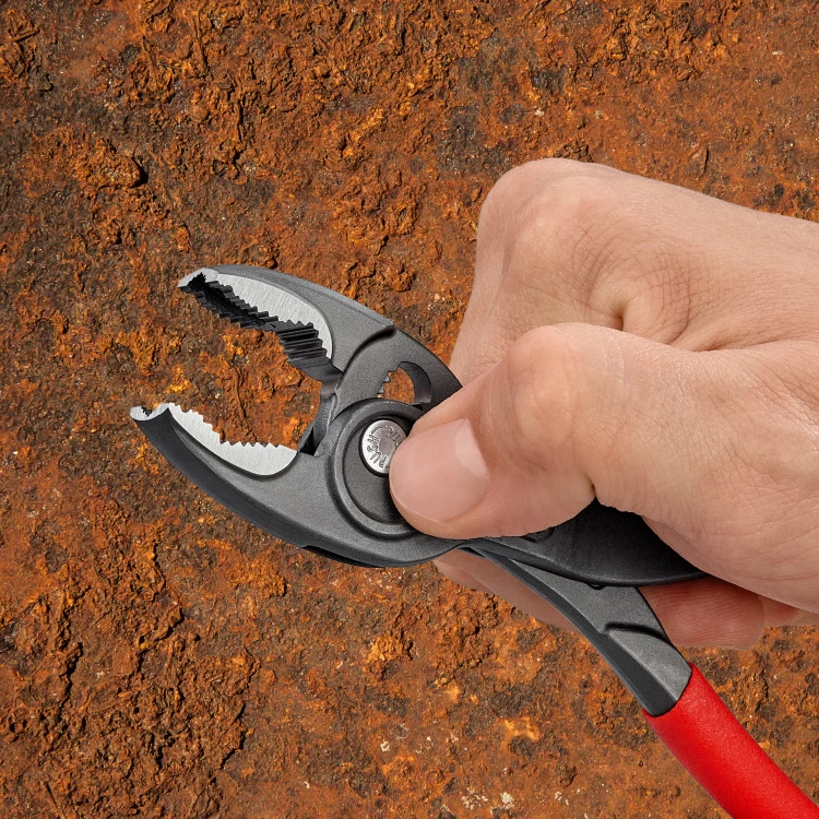 KNIPEX 82 01 200 TwinGrip® Szczypce chwytające czołowe Z antypoślizgowego tworzywa sztucznego fosforanowana, szara 200 mm
