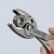 KNIPEX 82 01 200 TwinGrip® Szczypce chwytające czołowe Z antypoślizgowego tworzywa sztucznego fosforanowana, szara 200 mm