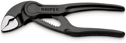 KNIPEX 87 00 100 Cobra® XS Szczypce nastawne do rur wytłaczana, chropowata powierzchnia fosforanowana, szara 100 mm