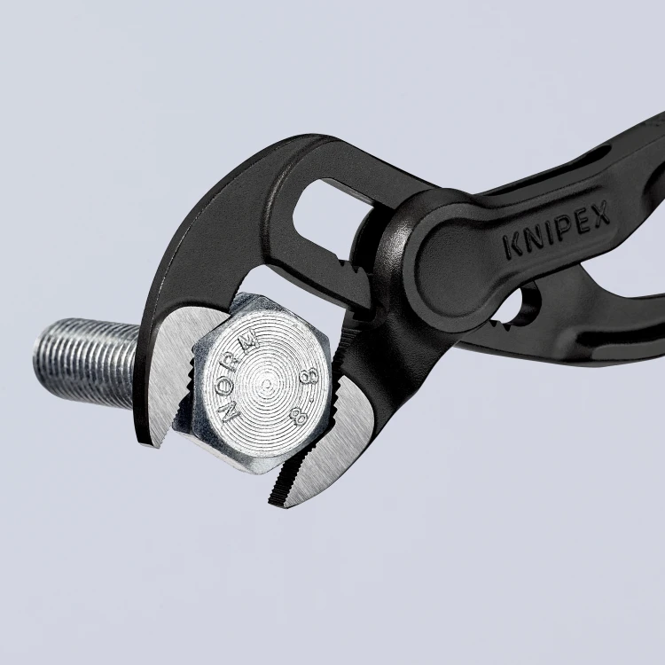 KNIPEX 87 00 100 Cobra® XS Szczypce nastawne do rur wytłaczana, chropowata powierzchnia fosforanowana, szara 100 mm