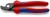 KNIPEX 95 12 165 Nożyce do kabli z wielokomponentowymi nasadkami czernione 165 mm