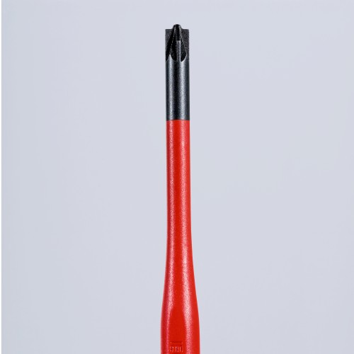 KNIPEX 98 25 01 SLS Wkrętak (Slim) do śrub z gniazdem PlusMinus Pozidriv® Rękojeść dwukomponentowa izolowana,  czernione 187 mm
