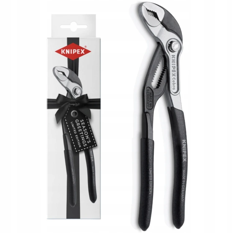 KNIPEX 87 99 180 S01 Szczypce nastawne Cobra 180mm klucz do rur i armatury limitowane w białym opakowaniu
