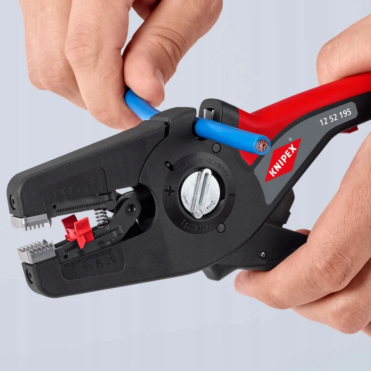 KNIPEX 12 52 195 SB Szczypce automatyczne do ściągania izolacji 195 mm