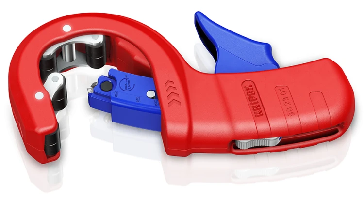 KNIPEX 90 23 01 BK DP50 Obcinak do rur odpływowych z tworzywa sztucznego 165 mm