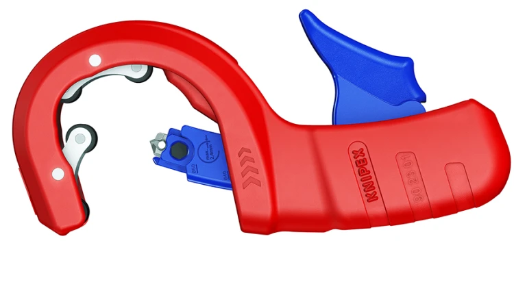 KNIPEX 90 23 01 BK DP50 Obcinak do rur odpływowych z tworzywa sztucznego 165 mm