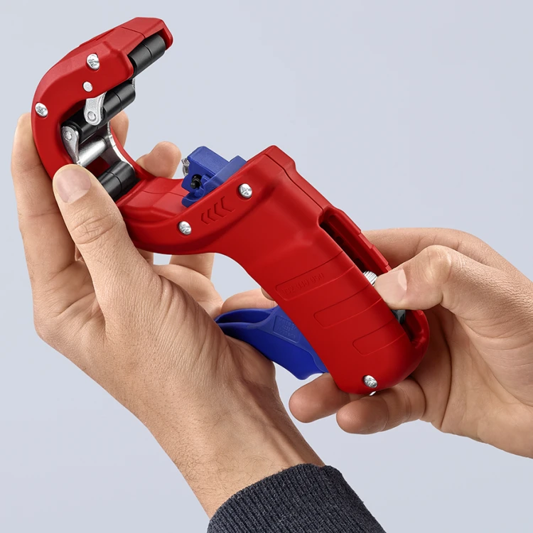 KNIPEX 90 23 01 BK DP50 Obcinak do rur odpływowych z tworzywa sztucznego 165 mm