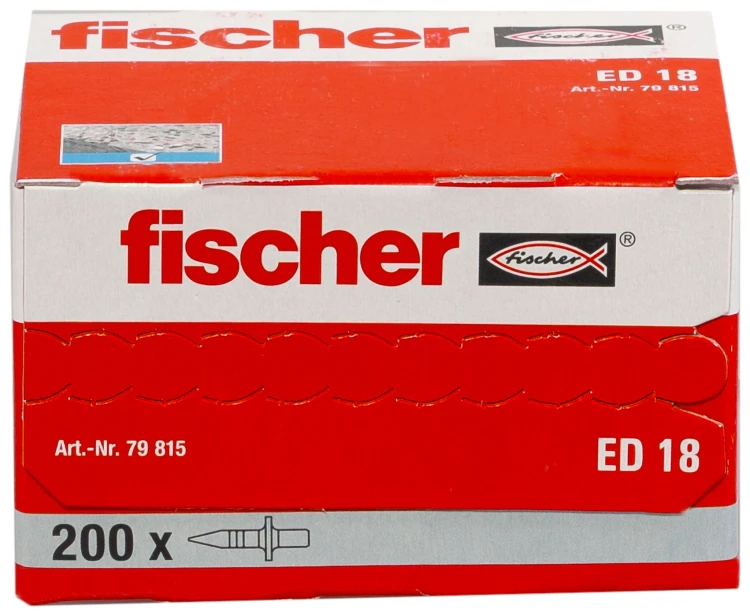 Gwoźdź udarowy Fischer ED 18 200 szt. – 79815