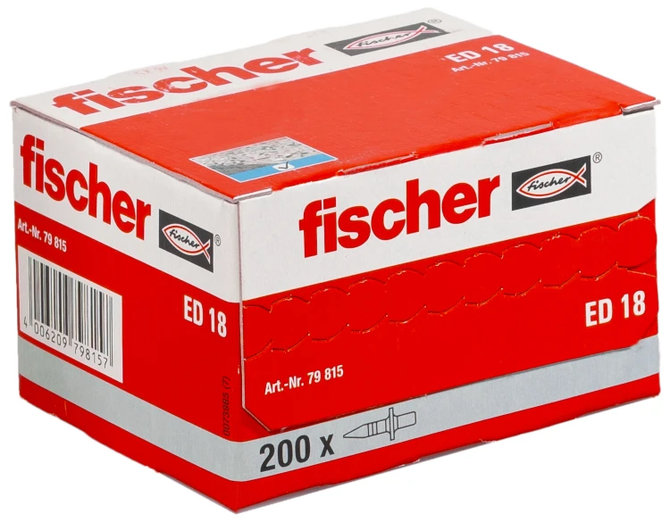 Gwoźdź udarowy Fischer ED 18 200 szt. – 79815