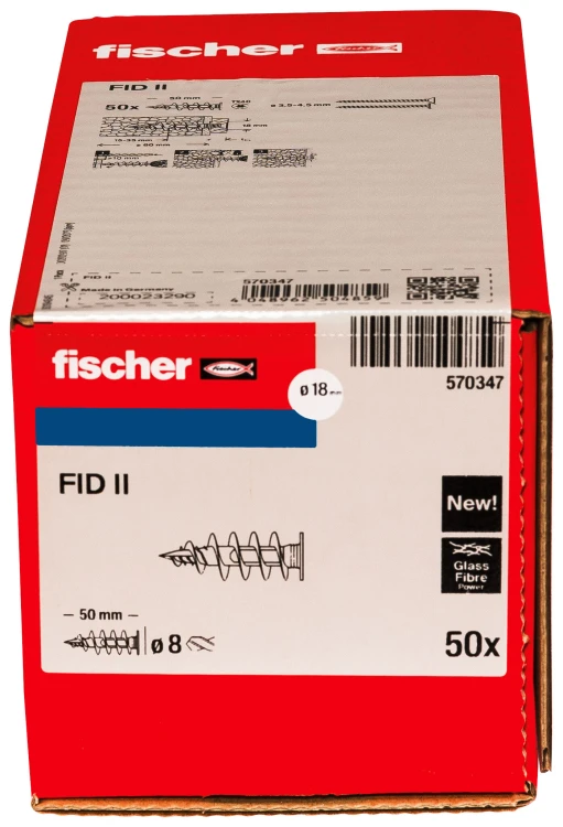 Kołek do izolacji Fischer FID II 50 mm 50 szt. – 570347