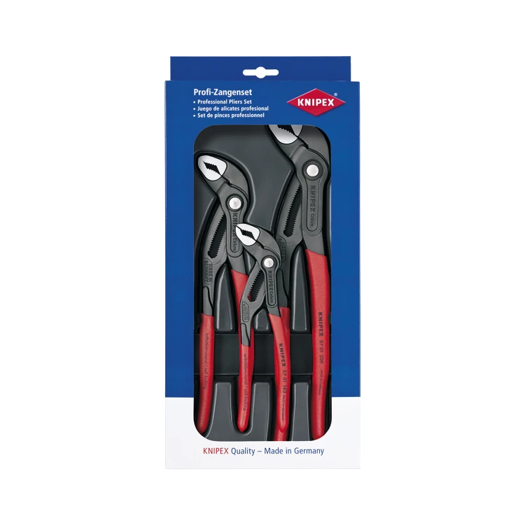 Knipex Cobra zestaw szczypiec do rur 3 szt. 00 20 09 V02