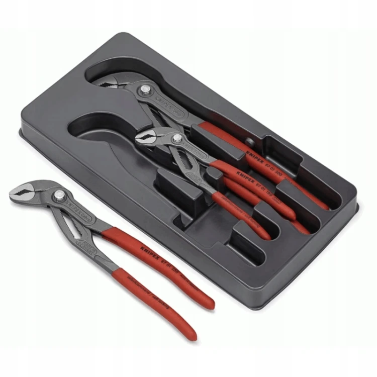 Knipex Cobra zestaw szczypiec do rur 3 szt. 00 20 09 V02