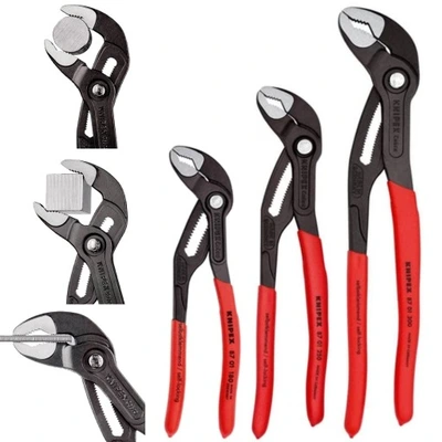 Knipex Cobra zestaw szczypiec do rur 3 szt. 00 20 09 V02