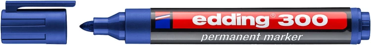 Edding E-300 permanentny marker niebieski okrągła końcówka 1,5-3 mm