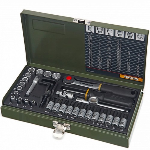 Proxxon 23080 zestaw narzędzi inżynierskich 36-el. 1/4″ CrV