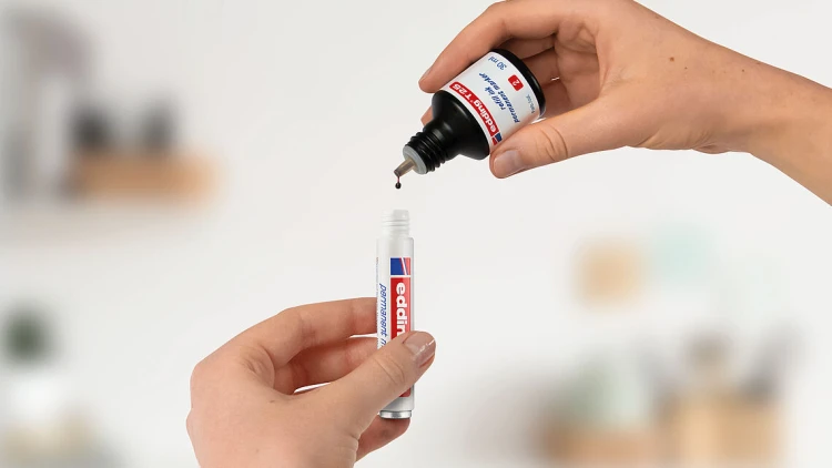 Edding T 25 tusz do markerów permanentnych, czarny, 30 ml
