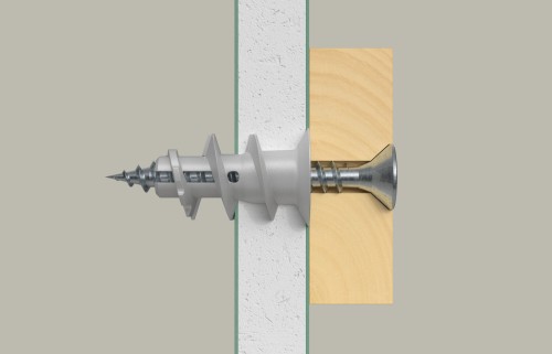 fischer GK – kołki do płyt g-k z przyrządem, nylon, 100 szt. (52389)