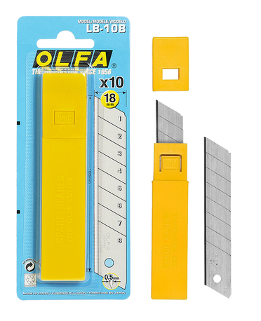 OLFA LB-10B 18mm segmentowe ostrza Endurance 10 szt. do noży 18mm stal węglowa