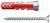 fischer DuoPower 8×40 S 535460 – kołek ze śrubą, uniwersalny, wysoka nośność