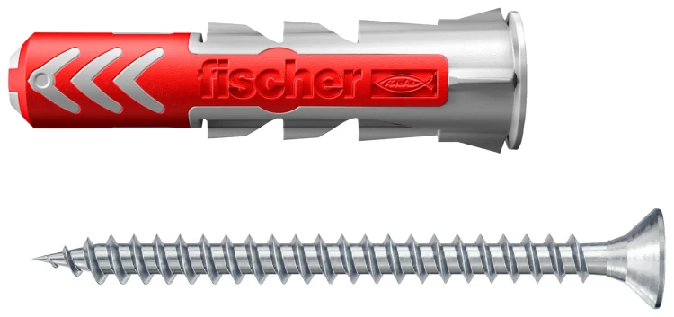 fischer DuoPower 8×40 S 535460 – kołek ze śrubą, uniwersalny, wysoka nośność