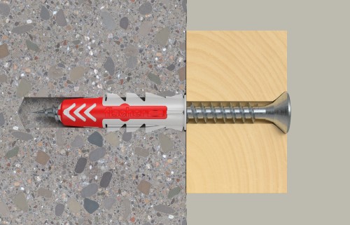 fischer DuoPower 8×40 S 535460 – kołek ze śrubą, uniwersalny, wysoka nośność
