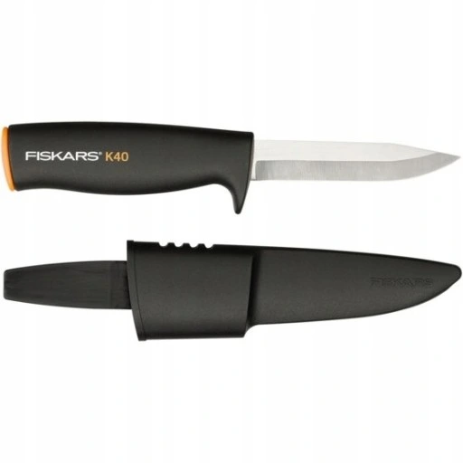 Fiskars K40 1001622 – nóż uniwersalny z pochewką, ostrze 10 cm