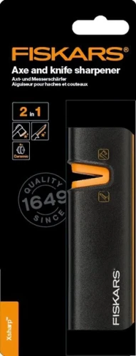 Fiskars Xsharp 1000601 – ostrzałka do siekier i noży, ceramiczna, kompaktowa