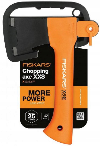 Fiskars Zestaw 1057913: X5 XXS 23 cm + Xsharp + nóż K40 – ognisko/outdoor