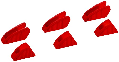 KNIPEX 86 09 250 V01 Trzy pary nakładek ochronnych z tworzywa sztucznego na szczęki do wszystkich modeli 86 XX 250, od 2019 roku