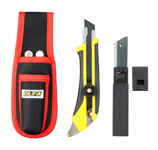 Olfa X-Design L-5 nóż segmentowy 18 mm Excel Black + 5 ostrzy+ etui