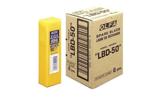 Olfa ostrza łamane LBD-50 18 mm drobnosegmentowe 50 szt. oryginalne