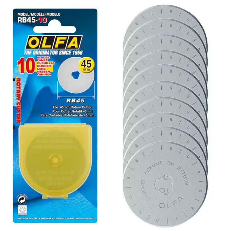 Olfa RB45-10 ostrza krążkowe do noża RTY 45 mm 10 szt.