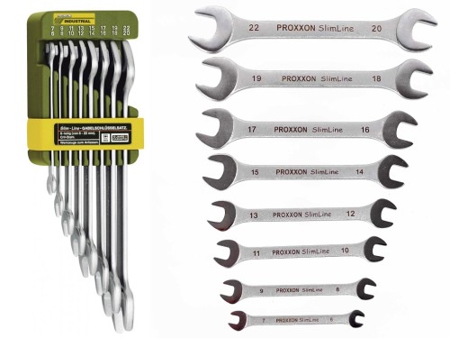 Proxxon SlimLine zestaw kluczy płaskich 6–22 mm 8 szt. 23800