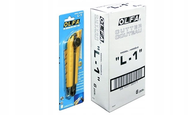 OLFA L-1 nóż segmentowy 18 mm, blokada kołowa, heavy-duty