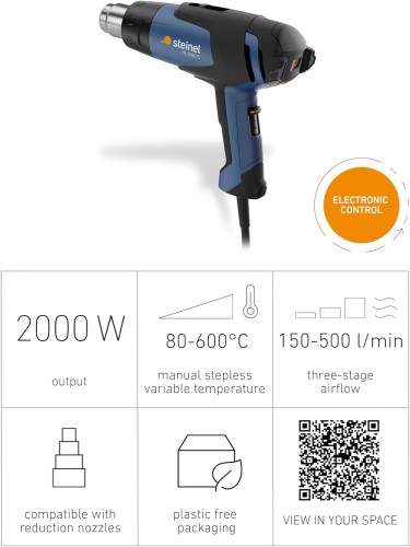 Opalarka Steinel HL 1920 E 2000W 230V regulacja temperatury 80–600°C