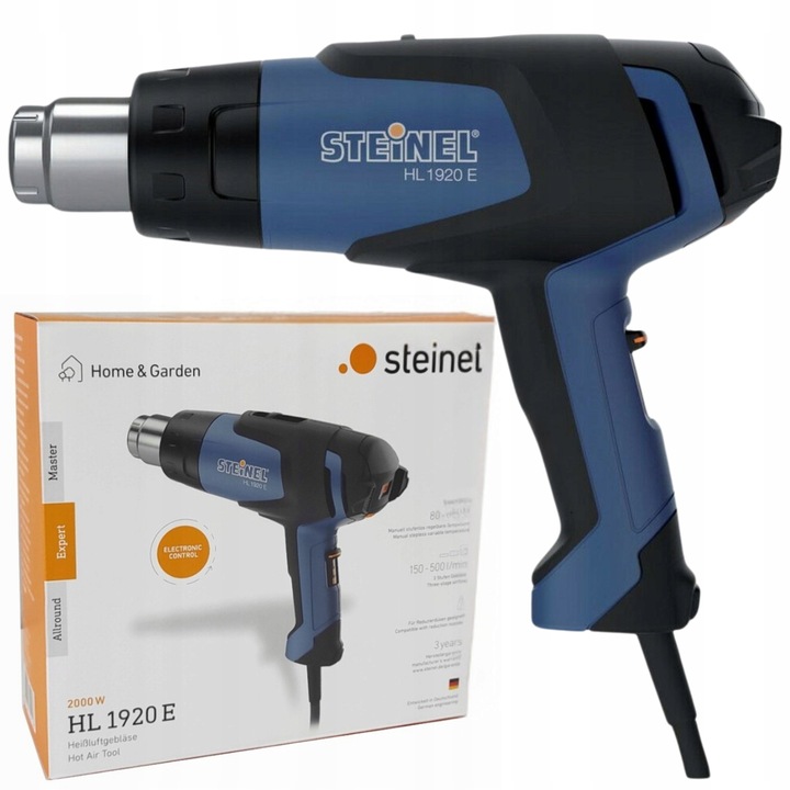 Opalarka Steinel HL 1920 E 2000W 230V regulacja temperatury 80–600°C